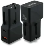 Tumi Travel Adapter reisilaadija | 25W | USB-C, USB-A | must