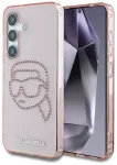 Case Karl Lagerfeld Rhinestones K. Head Logo for Samsung Galaxy S25 pink