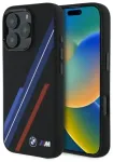 BMW BMHMP16X23SSPK iPhone 16 Pro Max      6.9" czarny|black hardcase Silicone Random Lines MagSafe
