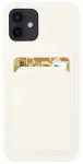 Card Case Silicone Wallet Case with Card Slot Documents for Samsung Galaxy S21 Ultra 5G white