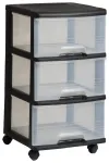 3 sahtliga sahtlis&uuml;steem 20L Drawer System 37x39x61cm must/l&auml;bipaistev