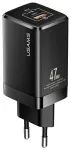 USAMS T41 reisilaadija | 47W | GaN, PD, QC | USB-C, USB-A | must