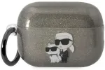 Karl Lagerfeld KLAP2HNKCTGK Airpods Pro 2 cover black|black Gliter Karl&Choupette