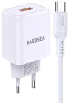 iKaku KSC-917 QC3.0 18W nutikas laadija 1x USB pordi ja Type-C kaabliga, valge