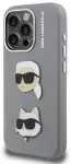 Karl Lagerfeld Grained PU K&CH Heads telefoni&uuml;mbris mudelile iPhone 15 Pro, hall