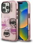 Case Karl Lagerfeld IML Multi K&C Head Pattern for iPhone 16 Pro pink