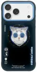 Case Nimmy Glasses Cool Cat MagSafe for iPhone 17 black and blue