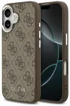 Guess 4G Classic Logo phone case with MagSafe support for iPhone 17 brown