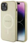 Guess GUHMP15MPSAHMCB iPhone 15 Plus 6.7" gold|gold hardcase Saffiano MagSafe
