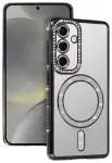 Bling telefoni &uuml;mbris MagSafe toega Samsung Galaxy S26 (S942) must