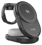 SBS 3-in-1 juhtmevaba laadija | Qi 2.2 | 25W | must