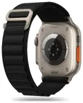 Tech-Protect Nylon Pro nutikella rihm Apple Watch 4/5/6/7/8/9/SE/Ultra 1/2 (42/44/45/49 mm) jaoks | nailonist | must
