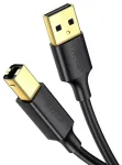 UGREEN US135 andmeedastus- ja laadimiskaabel | USB-A kuni USB-B | 1.5m | must