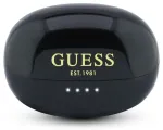 Guess Metallic Finish Classic Logo OWS Wireless Earphones Black