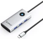 Orico PW11 6-in-1 dokkimisjaam USB-C kuni 3x USB 3.0 | USB-C | HDMI | 100W | h&otilde;bedane