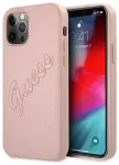&Uuml;mbris Guess GUHCP12LRSAVSRG iPhone 12 Pro Max 6.7" roosa k&otilde;va Saffiano Vintage Script