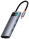 Baseus Metal Gleam 7-in-1 jaotur USB-C kuni HDMI | 3x USB 3.0 | USB-C | SD | microSD | 100W | hall