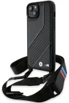 BMW BMHCP15M23PSCCK iPhone 15 Plus | 14 Plus 6.7" must-black hardcase M Edition Carbon Stripe & Strap