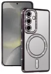 Bling phone case with MagSafe support for Samsung Galaxy S26 (S942) purple