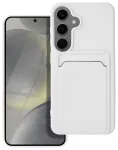 Card raamatut&uuml;&uuml;pi telefoni &uuml;mbris Samsung Galaxy S24 valge