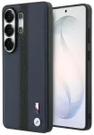 BMW Perforated Stripe Logo telefoni &uuml;mbris MagSafe toega Samsung Galaxy S26 Ultra (S948) tumesinine