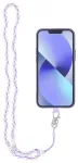CRYSTAL DIAMOND Telefoni kaelapael, telefoni rihm / juhtme pikkus 74cm (37cm silmuses) / kaelas - lilla