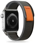 Tech-Protect Nylon nutikella rihm Apple Watch 4/5/6/7/8/9/SE/Ultra 1/2 (42/44/45/49 mm) jaoks | nailonist | must/oranž