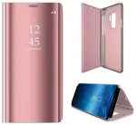 Riff Smart Clear View nahast raamatukaas Huawei P40 jaoks Pink