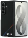 BMW M PU Perforated Tricolor Stripe telefoni &uuml;mbris Samsung Galaxy Z Fold 8 Ultra (F976) must