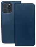 Smart Suede raamatut&uuml;&uuml;pi telefoni &uuml;mbris iPhone 17 Pro | iPhone 18 Pro tumesinine