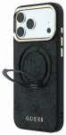 Guess PU 4G Ring Stand telefoni &uuml;mbris alusega ja MagSafe toega iPhone 18 Pro Max must
