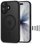 TECH-PROTECT MAGPEAK CC MagSafe toega nutitelefoni &uuml;mbris Apple iPhone 17 Pro Max matt must