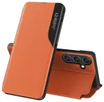 Eco Leather View raamatut&uuml;&uuml;pi telefoni &uuml;mbris alusega Samsung Galaxy A26 5G (A266) oranž