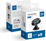 Blue Star Short Stick magnetic car phone holder with suction cup black