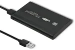 Qoltec V&auml;line k&otilde;vaketta korpus HDD/SSD 2.5'' SATA3 | USB 2.0 | Must
