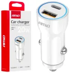 AMiO AMiO-03881 autolaadija | 20W | USB-A, USB-C