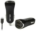 Beline autolaadija | 10.5W | USB-C, USB-A | komplektis USB-C kaabliga | must