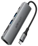 Acefast J18 USB Jaotur USB-C 6-&uuml;hes HDMI 4K 60Hz PD90W Dokkimisjaam - Hall