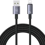 USAMS SJ667USB01 andmeside- ja laadimiskaabel | USB-A kuni Lightning | 12W | 1.2m