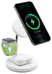 Puro Elektrik Mag Station 3-in-1 juhtmevaba laadija | Qi | &Uuml;hildub MagSafe'iga | valge