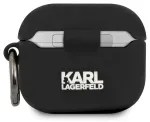 KLACA3SILRSGBK Karl Lagerfeld Rue St Guillaume silikoon&uuml;mbris Apple Airpods 3 k&otilde;rvaklappidele must
