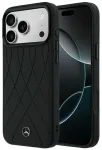 Mercedes Leather Crossed Lines telefoni &uuml;mbris MagSafe toega iPhone 18 Pro Max | iPhone 17 Pro Max must