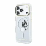 Karl Lagerfeld IML Choupette Peekaboo telefoni &uuml;mbris MagSafe toega iPhone 18 Pro l&auml;bipaistev