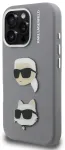 Karl Lagerfeld Grained PU K&CH Heads telefoni&uuml;mbris mudelile iPhone 16 Pro, hall