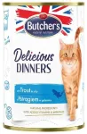 Canned cat food - Butchers CAT Delicious Dinners with trout chunks in Jelly 400g