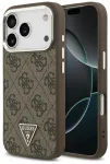 Guess 4G Triangle Logo telefoni&uuml;mbris MagSafe toega, mudelile iPhone 17 Pro, pruun