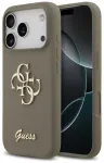 Guess Silicone Big 4G Script telefoni&uuml;mbris iPhone 17 Pro jaoks, pruun