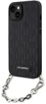 Karl Lagerfeld KLHCP14SSACKLHPK iPhone 14 | 15 | 13 6.1" czarny|black hardcase Saffiano Monogram Chain