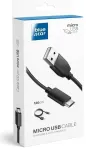Blue Star Lite data transfer and charging cable | USB-A to Micro USB | 15W | 1.2m | black