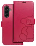 MEZZO teddy bear raamatut&uuml;&uuml;pi telefoni &uuml;mbris Samsung Galaxy A56 (A566) lilla (kaisukaru)